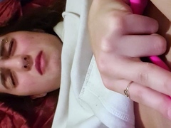 Sexy teen ebony solo toy masturbation