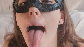 Masturbation with ahegao face