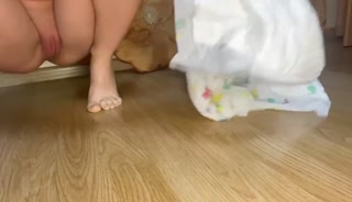 The girl suffered for a long time, she peed, there were not enough sheets