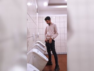 Public Bath Void urine and Jerk Off!