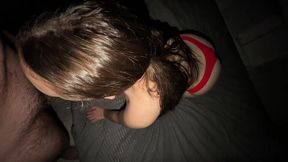 The thick ass slut lets him use her all night long