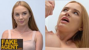 Redhead's Close Call: Office BJ & Hardcore Fuck