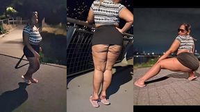 mini skirt - flip flops - thick legs - tease - ass worship - redbone - bbw latina - boricua mami