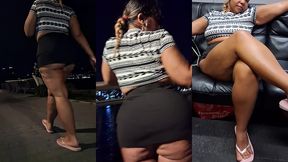 mini skirt - flip flops - thick legs - tease - ass worship - redbone - bbw latina - boricua mami