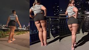mini skirt - flip flops - thick legs - tease - ass worship - redbone - bbw latina - boricua mami