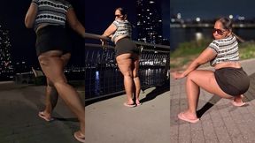 mini skirt - flip flops - thick legs - tease - ass worship - redbone - bbw latina - boricua mami