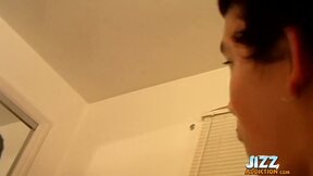 JizzAddiction: Riley Wiggins and Viper jack off and cum together in front of the