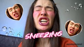 She Loses Control Wet Sneeze Right in My Face