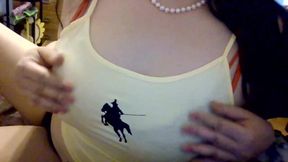 Goon My Asian Tits Jerk Cock off, Tit Worship