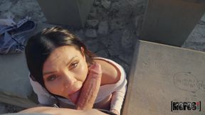 Alluring heartbreaker Sasha Coxx arousing POV video