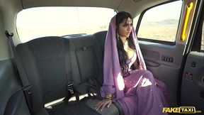Fake Taxi Bengali nurse takes a big cock in her her tight Asian pussy with her big tits out