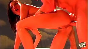 This slut got kissed pussy eaten and ass pounded very passionately by a handsome guy