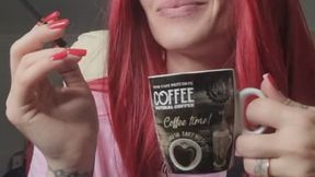 Smoke, coffee and a smile that says it all