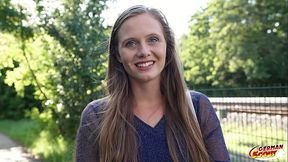 GERMAN SCOUT - Natural Girl Riddy with hairy Pussy get multiple Orgasm at Pick Up Casting