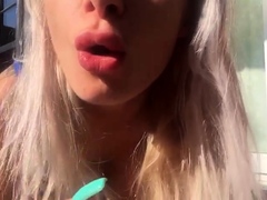 Hot Blonde Babe Solo Masturbation