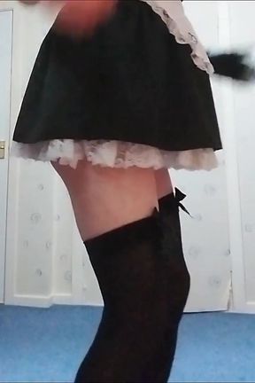 Lick My Blonde Sissy-maid Cum