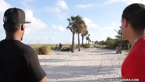 Latina with huge booty gets fucked in the woods