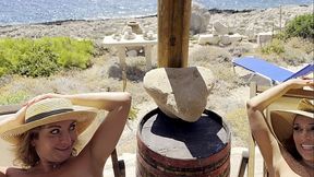 Two Milf'_s get Fucked by Me in Front of Sea