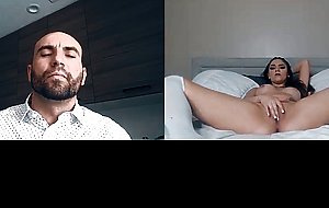 Teen presents a hot masturbation session to perv daddy