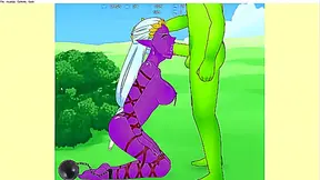 Hentai dark elf deepthroats orc cock