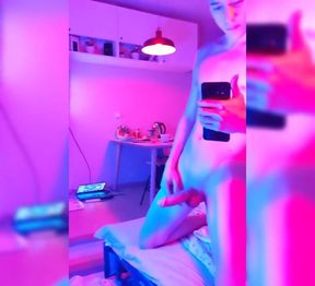 Hi Guys the Neon Guy Is Back, Want My Cock in Your Mouth? Come Visit the Party!