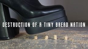 Destruction of a tiny bread nation: giantess fantasy