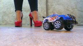 When the toy car flattens out under my heels HD version