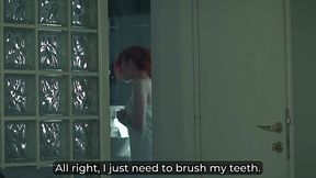 Stuck in a Hotel Room, I Drilled My Stepmom and Left a Gooey Creampie