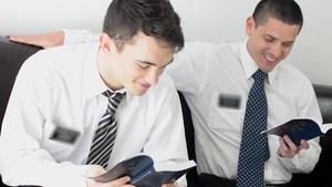 Missionary Boys: Scripture Study Turns into Sweaty Tussle