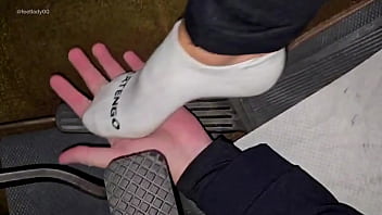 Crushing hand on pedal