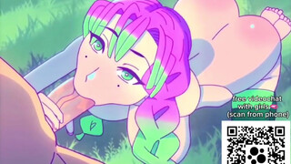Mitsuri cheats and sucks Tanjiro Kamado's cock - Demon Slayer Hentai Uncensored