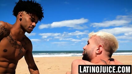 Black Will Schokolade gags on El Aleman's meaty cock