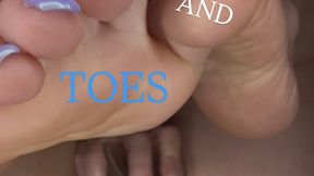 Barefoot Mel Squirting and Toes Tease