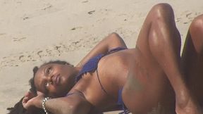 Beach ebony coquette hot solo outdoor