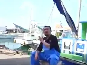 Sexy Japanese Girl Gets Rough Boating Action from Fisherman's Big Dildo