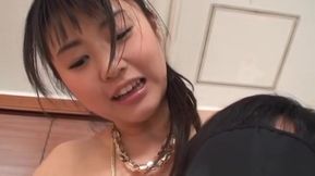 Tsubomi nice Asian teen 18+ gives a hot handjob