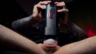 POV Masked Tattooed Man Eye Contact Hand Cramping Orgasm Left Me Exhausted From Cumming So Hard Male Grits Teeth From Climaxing CHALOVELO Omen Bunny