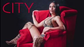CITY - Exchanging Facials and Cum Kisses with Curvy Ladyboy