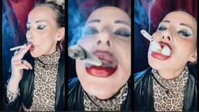 Smoking marlboro 100 for u lil pervert