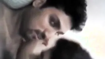 Pakistani college twinks kissing in amateur homemade video