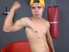 Cute Czech Twink Muscle Worship and Jerk