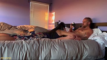 Asian beauty gagged in horny BWC face fuck