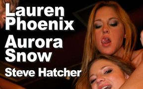 Aurora Snow & Lauren Phoenix & Steve Hatcher BGG fuck anal a2opm facials