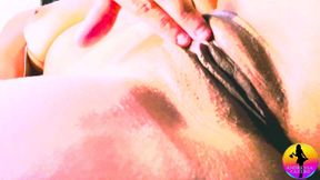 Giant Pussy Latina Masturbating with Toy