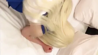 Japanese crossdresser in costume play bareback anal fuck