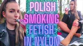 (97) POLISH SMOKING FETISH IN NYLON