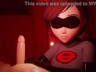 Helen Parr Jerks You Off