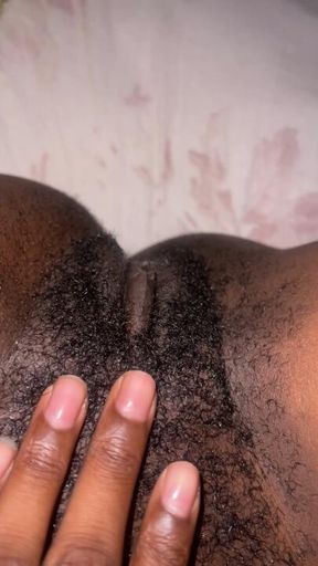 4K UPCLOSE AND PERSONAL WITH MY EBONY SLIMY MESSY PUSSY