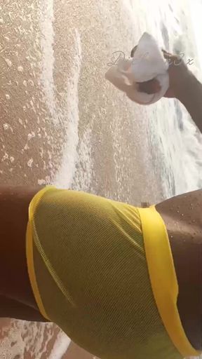 Having fun on the beach of cotonou   Clip 1