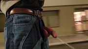 Walking in the city to exhib my dick to all my neighbors
